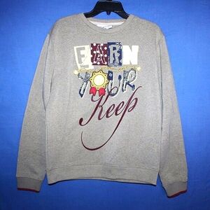 Original Fables Graphic Crewneck Sweatshirt Earn Your Keep Medium